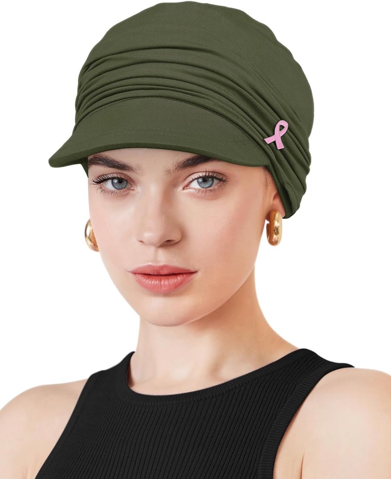 Awefeel Chemo Headwear Viscose Newsboy Cap for Women Fall and Winter Hats - Image 1